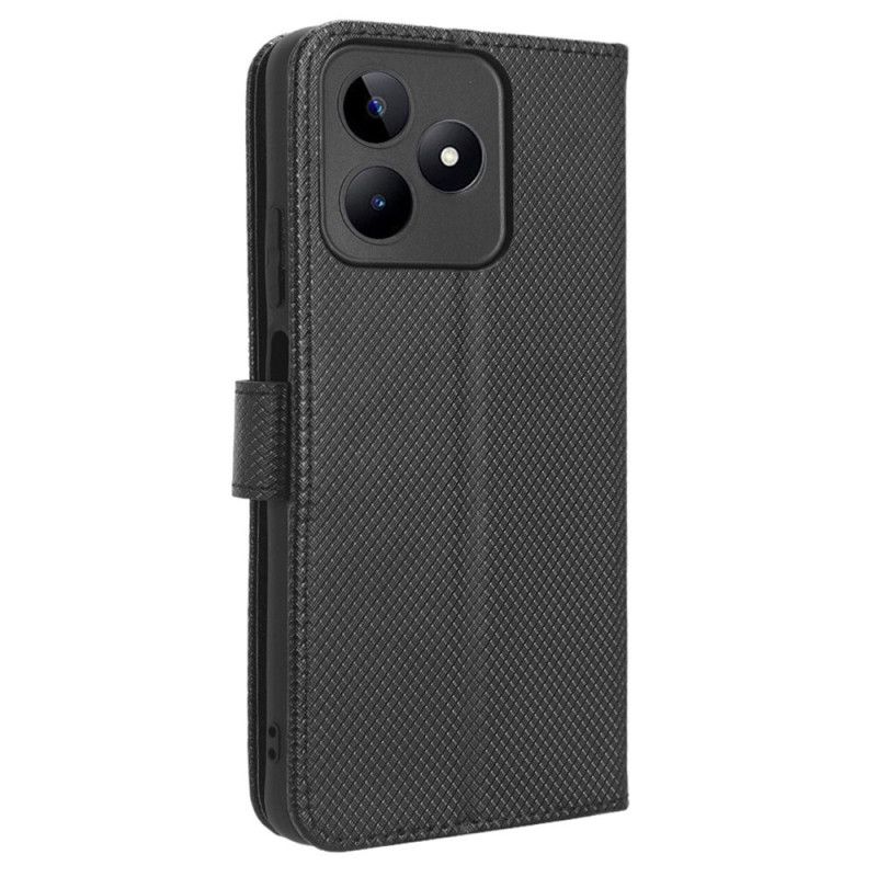 Flip Cover Realme C53 Tekstureret Med Rem