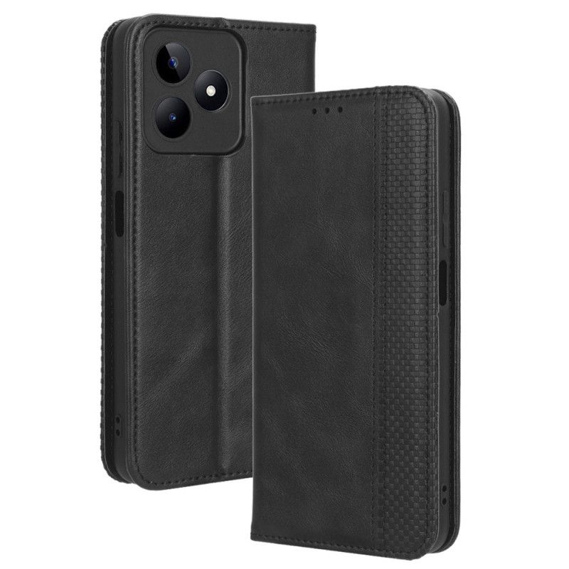 Flip Cover Til Realme C53 Vintage Stil