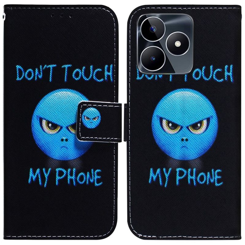 Læder Cover Realme C53 Emoji-telefon