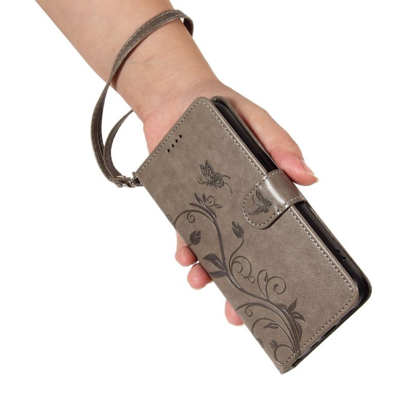 Flip Cover Oneplus 13r Blomstermønstret Rem