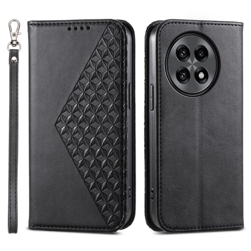 Flip Cover Oneplus 13r Diamantmønstret Rem