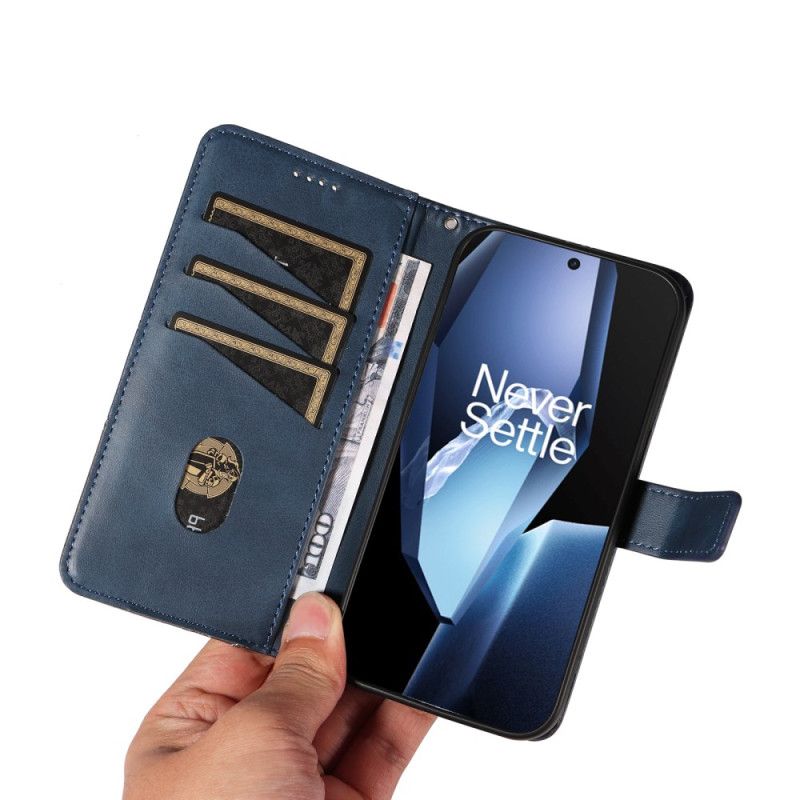 Flip Cover Oneplus 13r Geometrisk Design