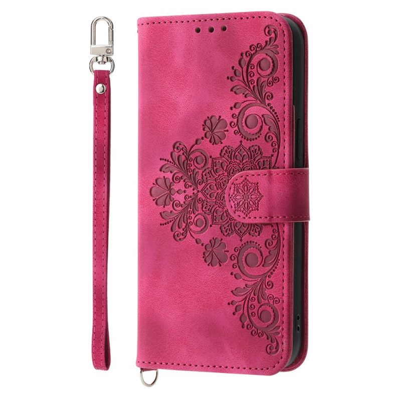 Flip Cover Oneplus 13r Ruskindsblondereffekt Med Rem Og Skulderrem