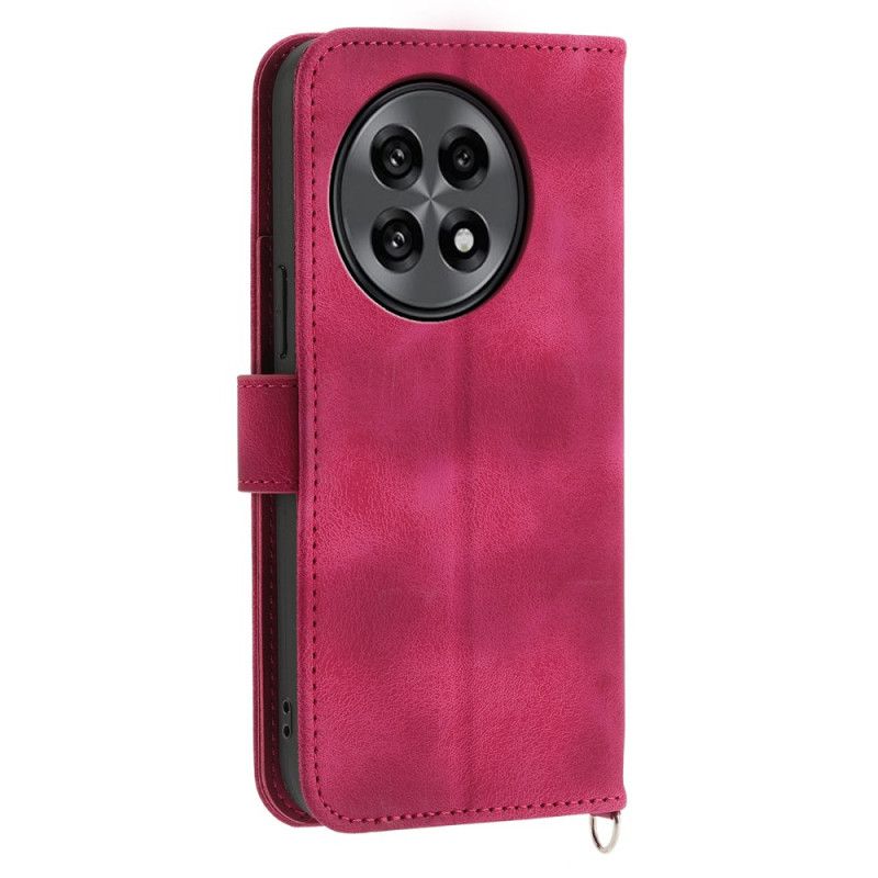 Flip Cover Oneplus 13r Ruskindsblondereffekt Med Rem Og Skulderrem