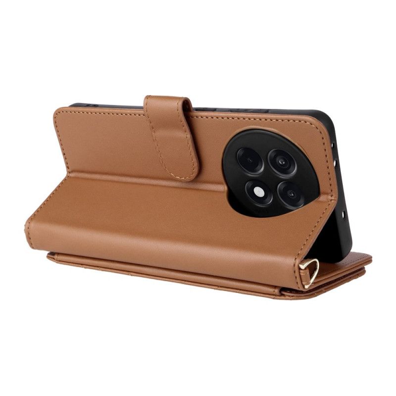 Flip Cover Oneplus 13r Stilfuld Med Rem Og Skulderrem