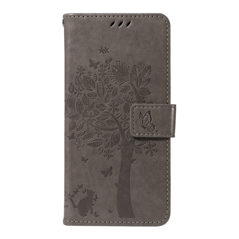 Flip Cover Oneplus 13r Træ Og Kat