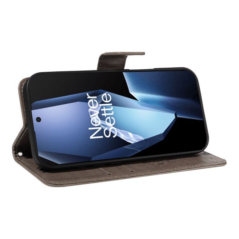 Flip Cover Oneplus 13r Træ Og Kat