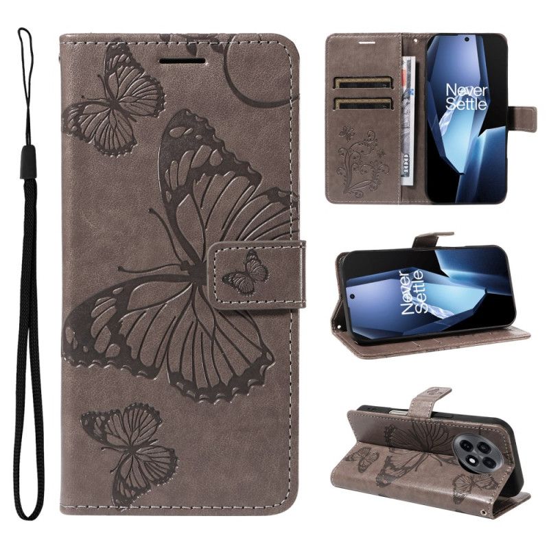 Flip Cover Til Oneplus 13r Kæmpesommerfugle