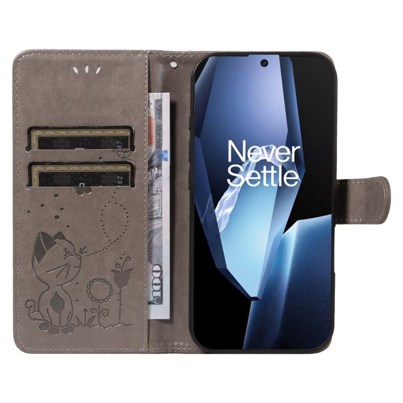 Flip Cover Til Oneplus 13r Kat Og Bi