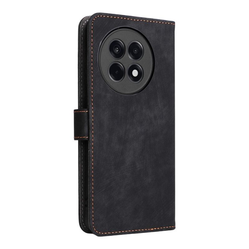 Flip Cover Til Oneplus 13r Rfid Blokerende Lædereffekt Med Rem