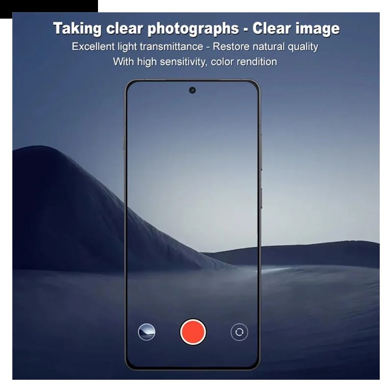 Hærdet Glaslinsebeskytter Til Oneplus 13r (sort Version)