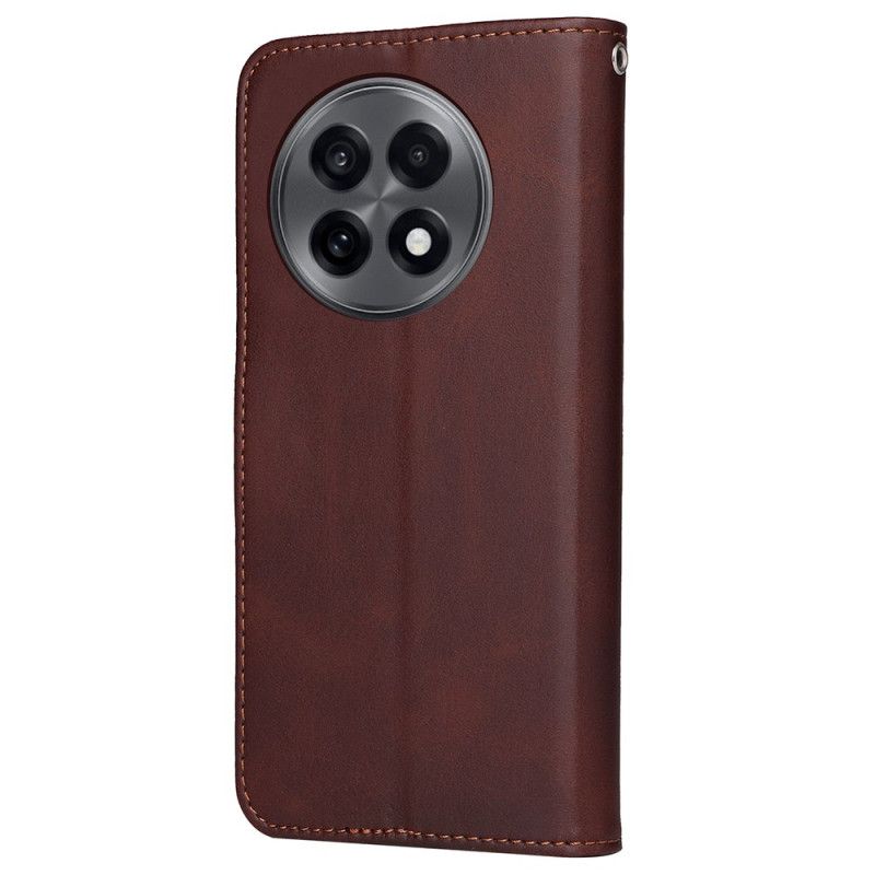 Læder Cover Oneplus 13r Almindelig Læderrem