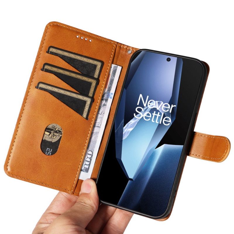 Læder Cover Oneplus 13r Linjer