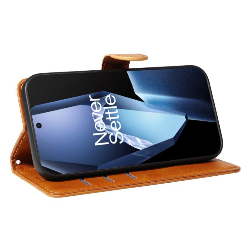 Læder Cover Oneplus 13r Linjer