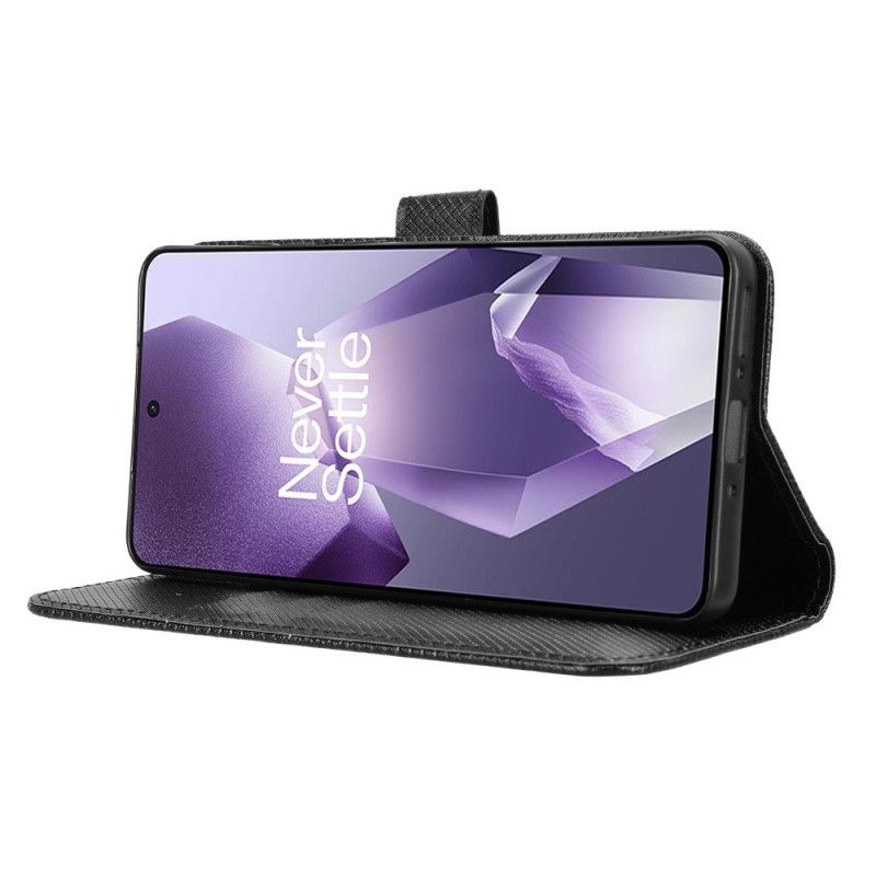 Læder Cover Oneplus 13r Telefon Etui Stroppeprikker