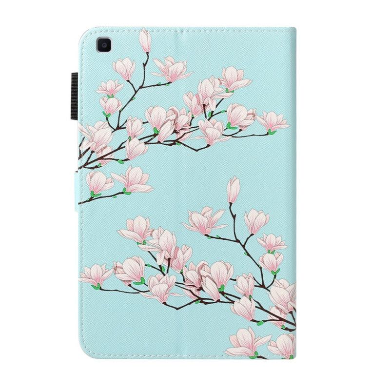 Flip Cover Læder for Samsung Galaxy Tab A 8" (2019) Blomstrende Gren