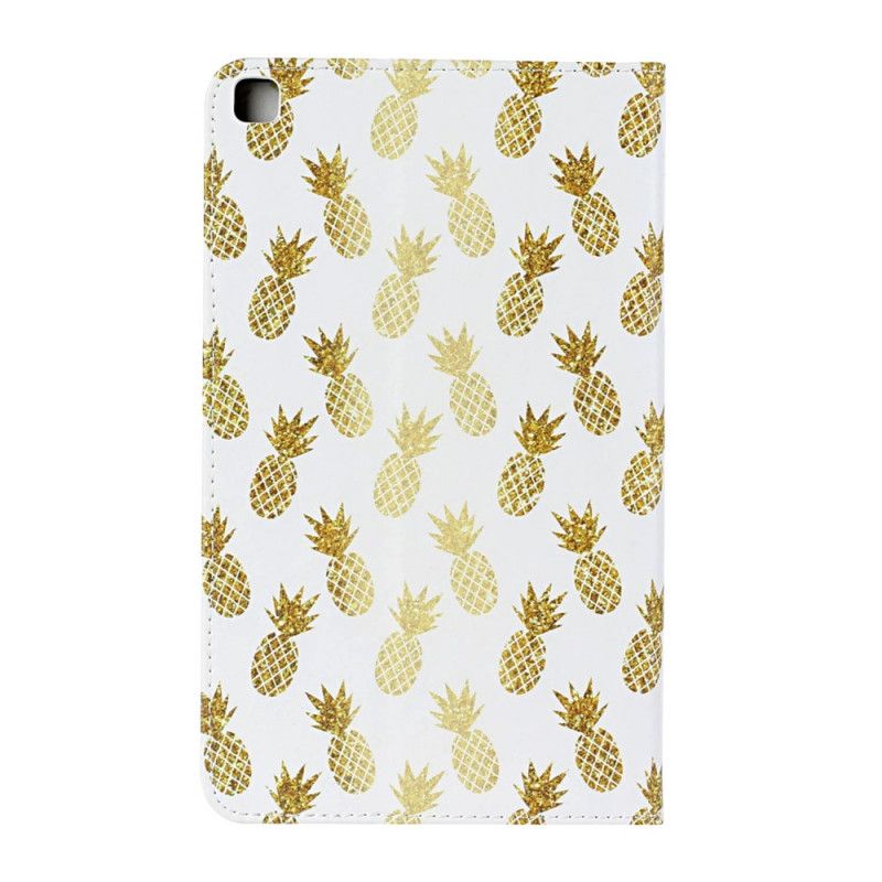 Flip Cover Samsung Galaxy Tab A 8" (2019) Mobilcover Gylden Ananas