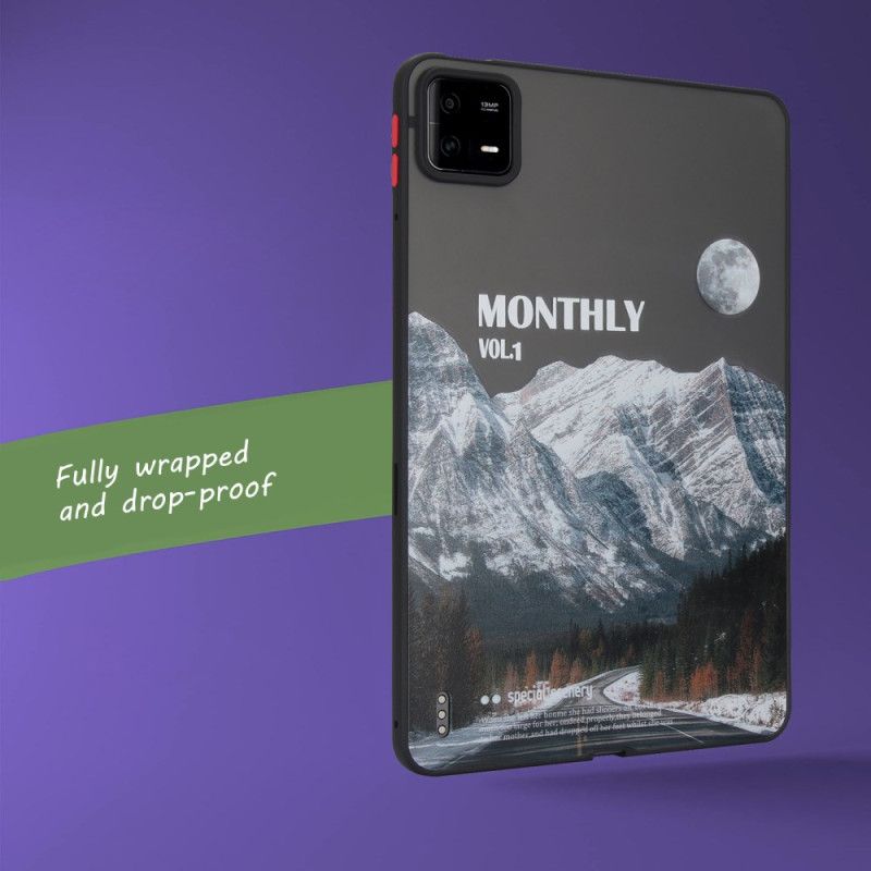 Cover Til Xiaomi Pad 6 Pro Sneklædte Bjerge Og Motorveje