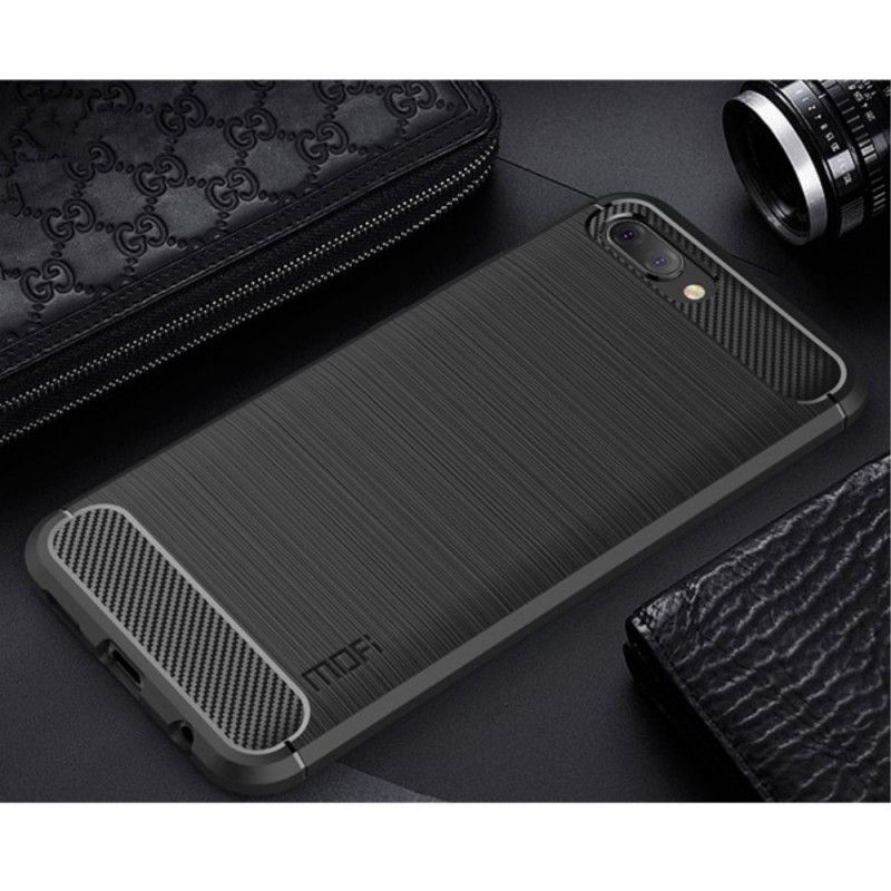 Cover Honor 10 Sort Mobilcover Mofi Børstet Kulfiber