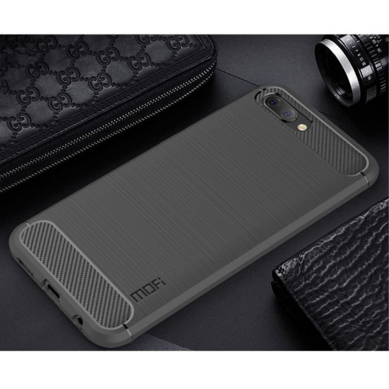 Cover Honor 10 Sort Mobilcover Mofi Børstet Kulfiber