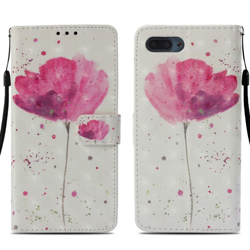 Flip Cover Honor 10 Mobilcover Akvarelvalmue