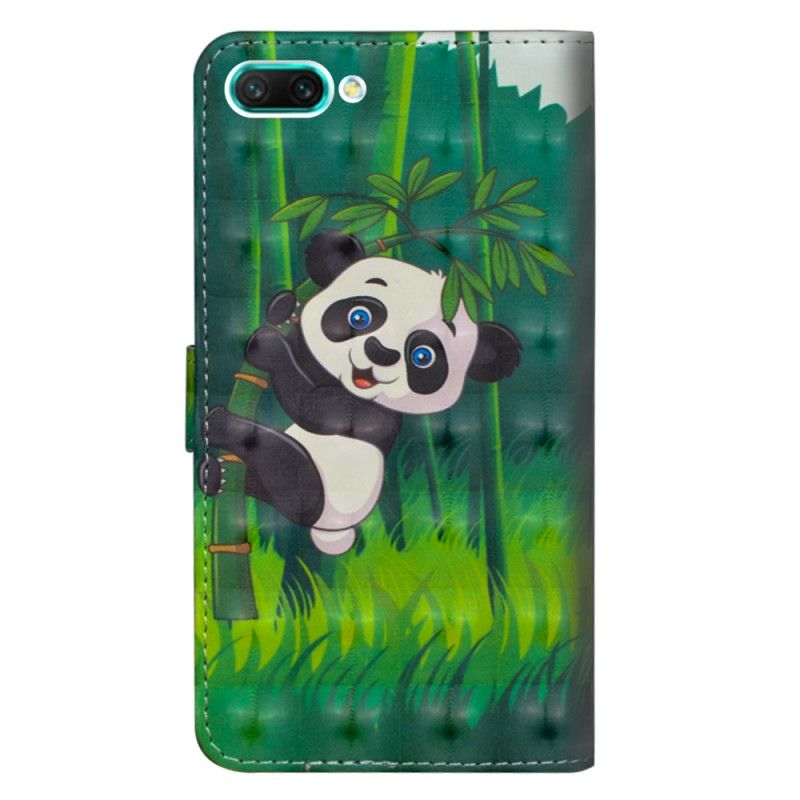 Flip Cover Honor 10 Panda Og Bambus