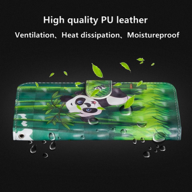 Flip Cover Honor 10 Panda Og Bambus