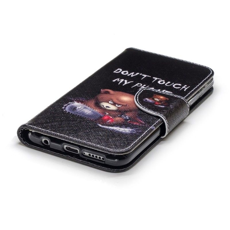 Flip Cover Læder for Honor 10 Farlig Bjørn