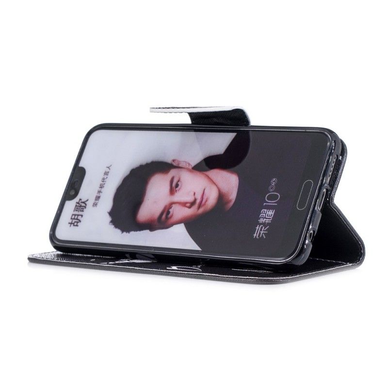 Flip Cover Læder Honor 10 Djævelens Telefon