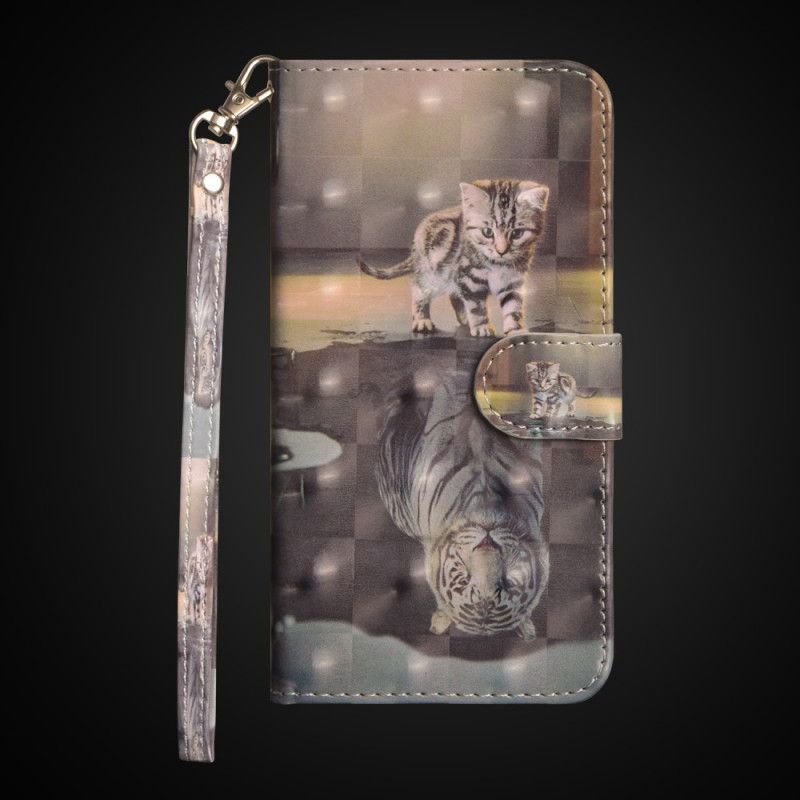 Flip Cover Læder Honor 10 Ernest Tigeren Original