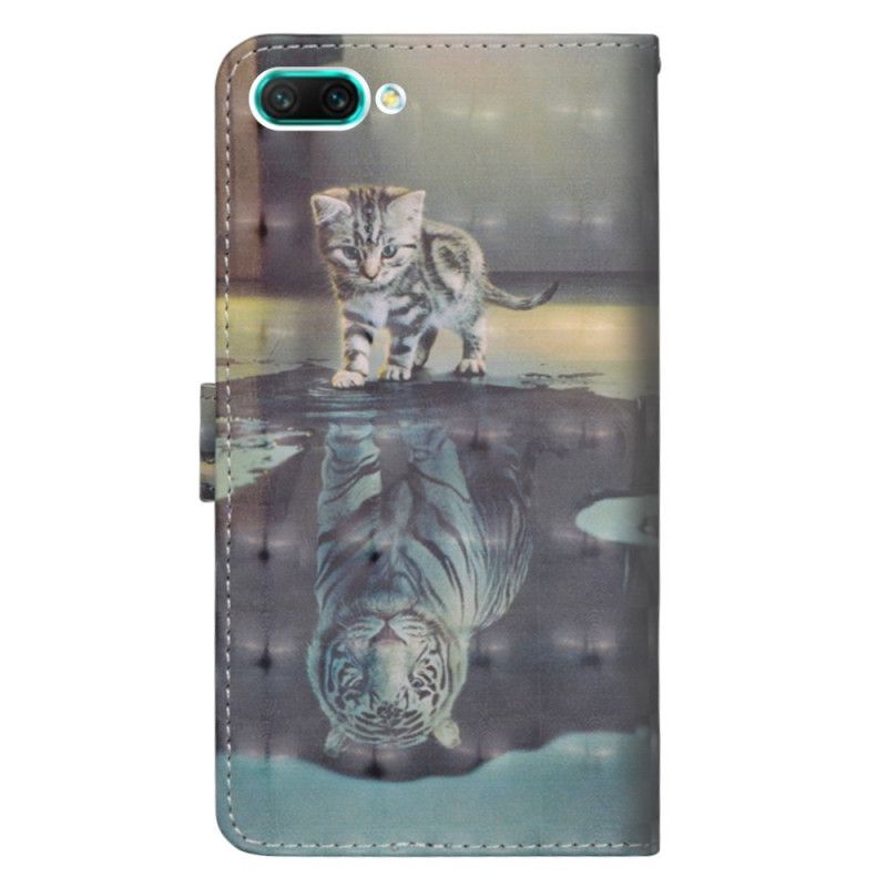 Flip Cover Læder Honor 10 Ernest Tigeren Original