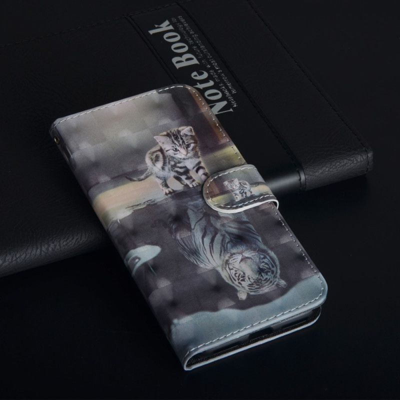 Flip Cover Læder Honor 10 Ernest Tigeren Original