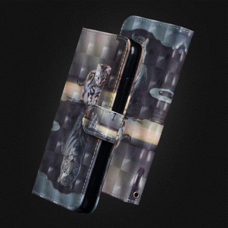 Flip Cover Læder Honor 10 Ernest Tigeren Original