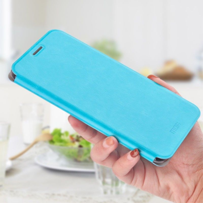 Læder Cover for Honor 10 Magenta Mofi