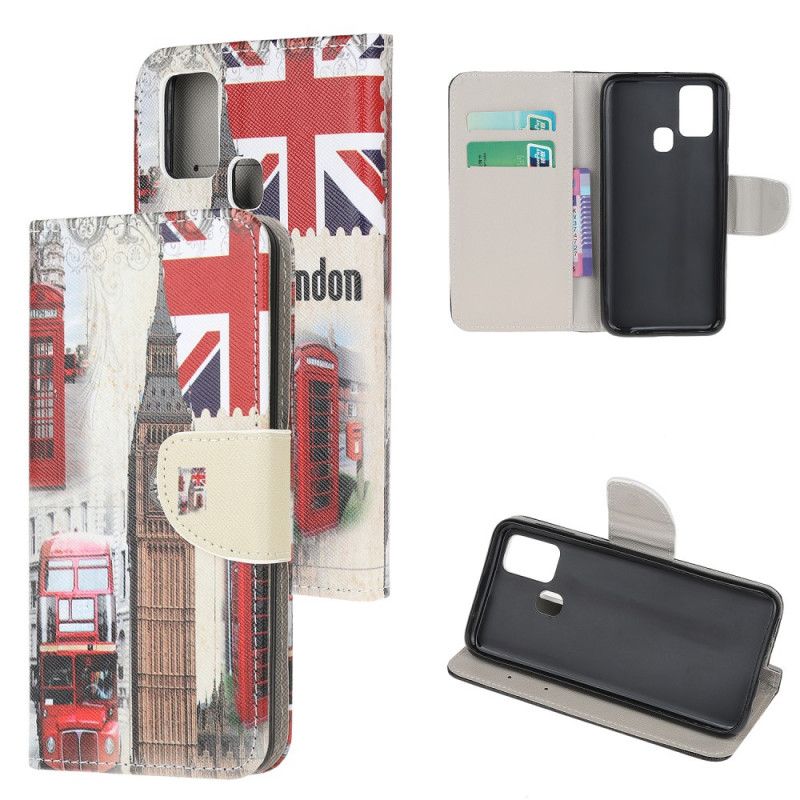 Flip Cover Læder OnePlus Nord N100 Liv I London Original