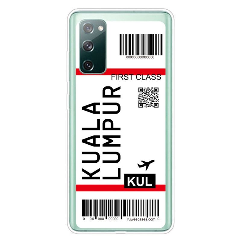 Cover Samsung Galaxy S20 FE Boardingkort Til Kuala Lumpur Beskyttelse
