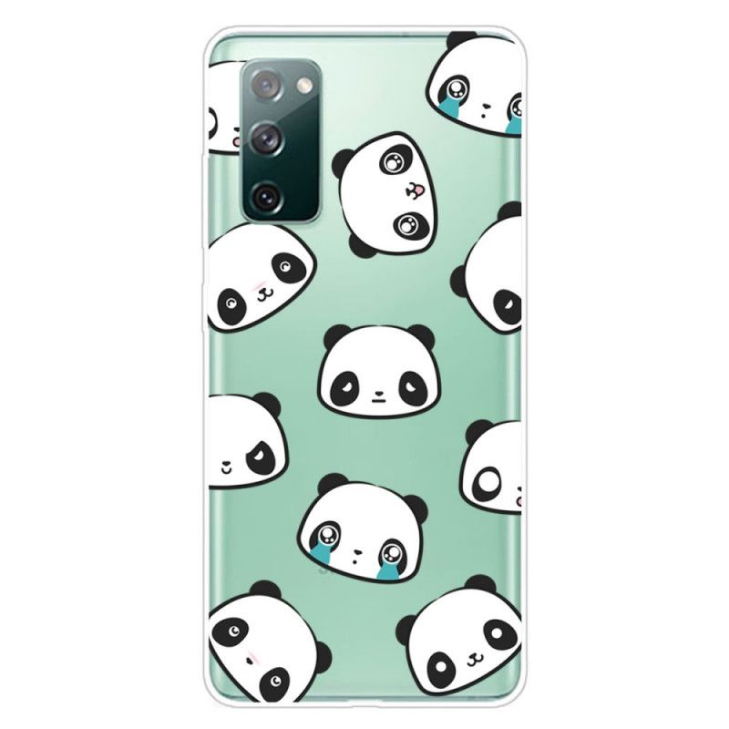 Cover Samsung Galaxy S20 FE Gennemsigtige Sentimentale Pandaer