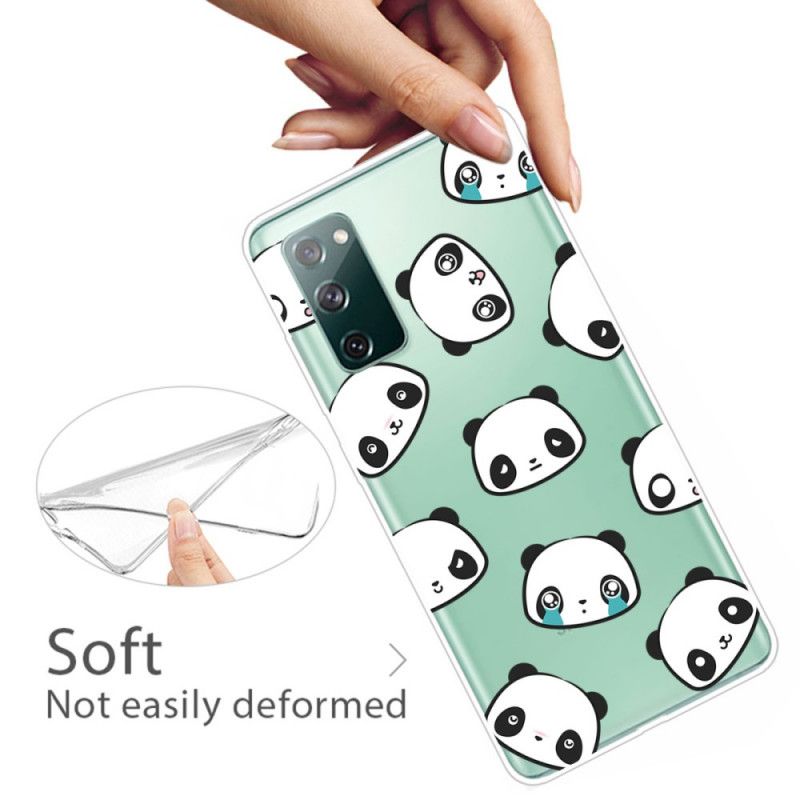 Cover Samsung Galaxy S20 FE Gennemsigtige Sentimentale Pandaer