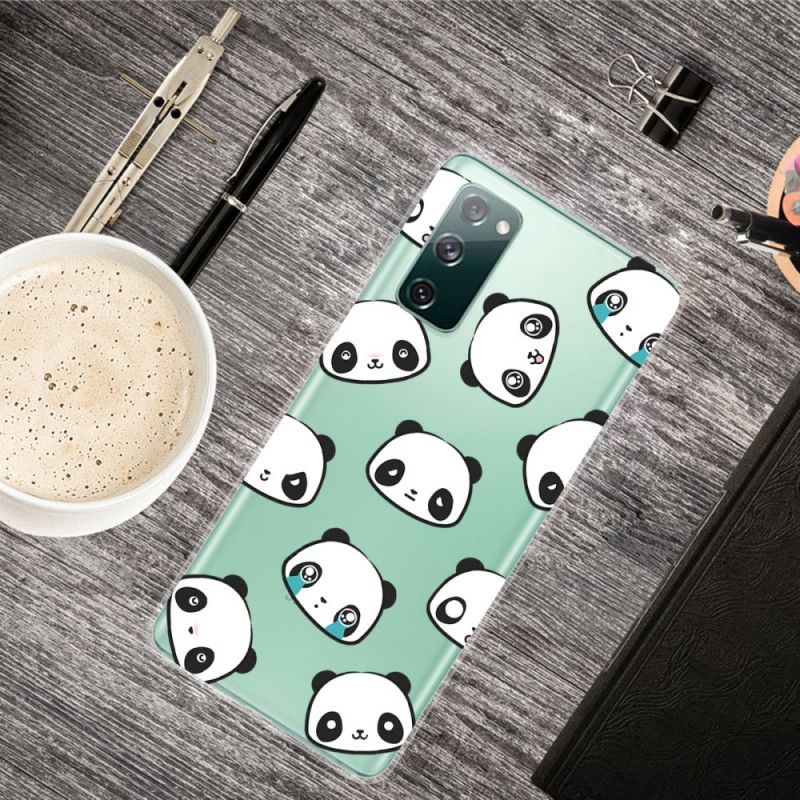 Cover Samsung Galaxy S20 FE Gennemsigtige Sentimentale Pandaer