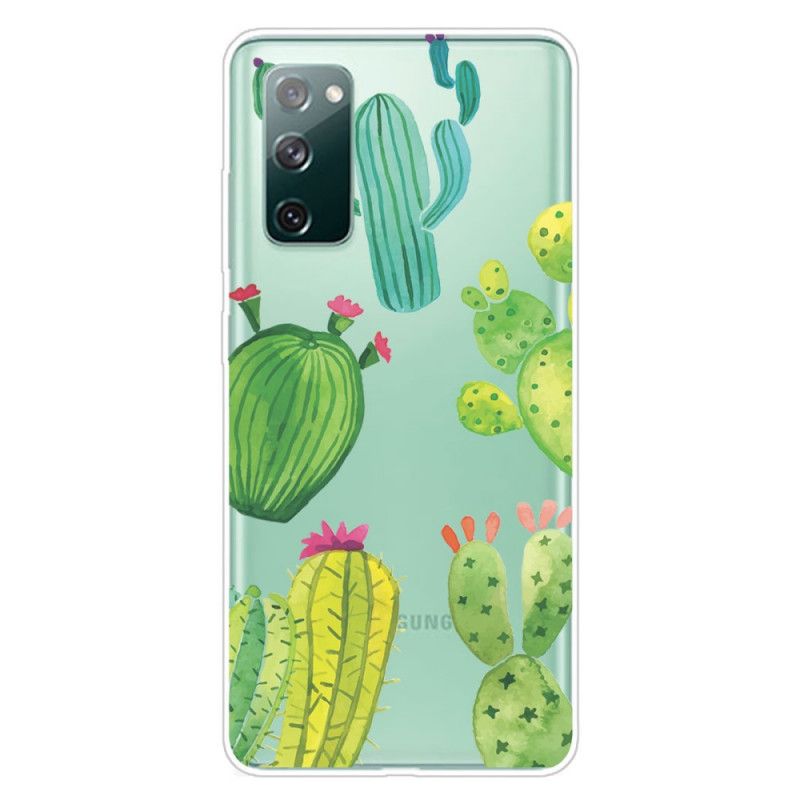 Cover Samsung Galaxy S20 FE Mobilcover Akvarellkaktus