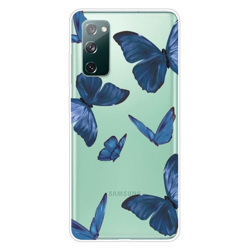 Cover Samsung Galaxy S20 FE Pink Vilde Sommerfugle