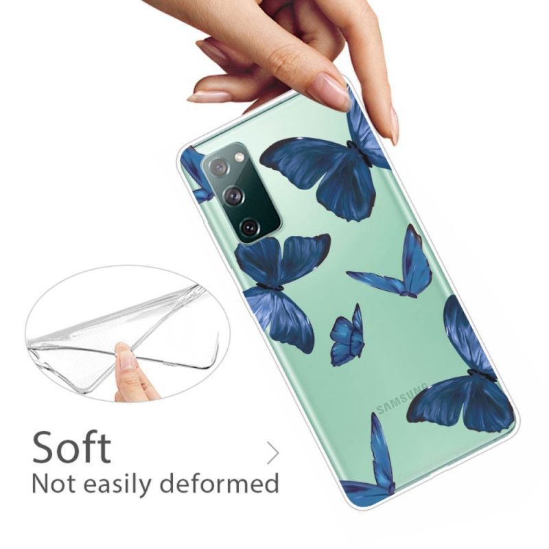 Cover Samsung Galaxy S20 FE Pink Vilde Sommerfugle