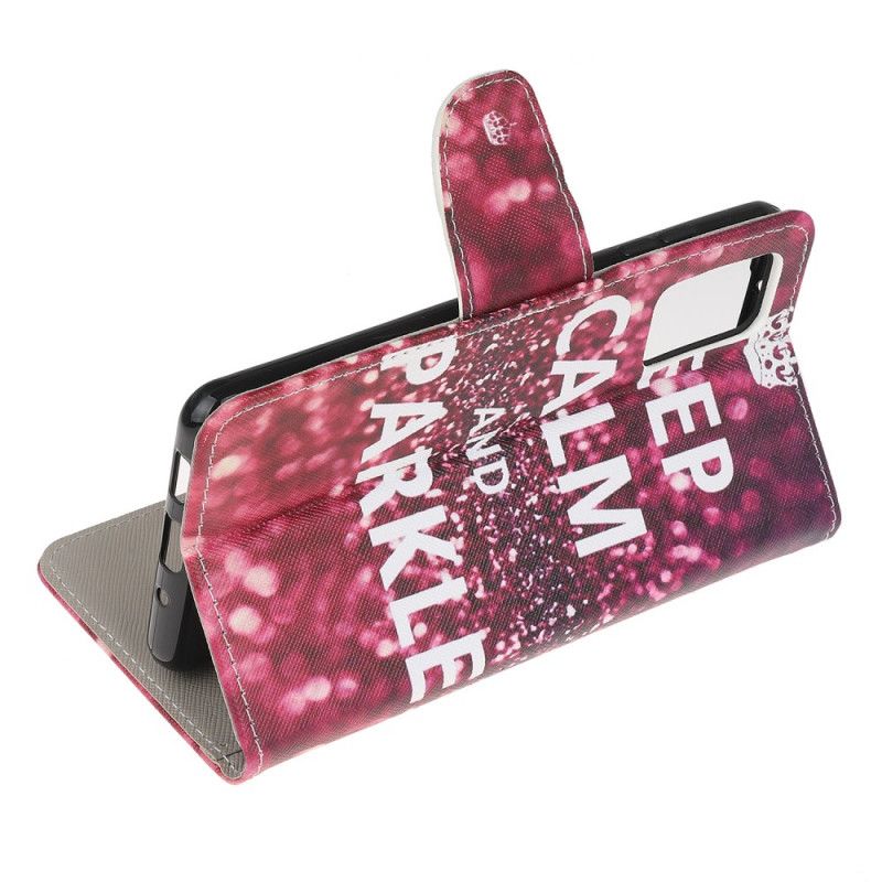 Flip Cover Læder Samsung Galaxy S20 FE Hold Roen Og Gnisten
