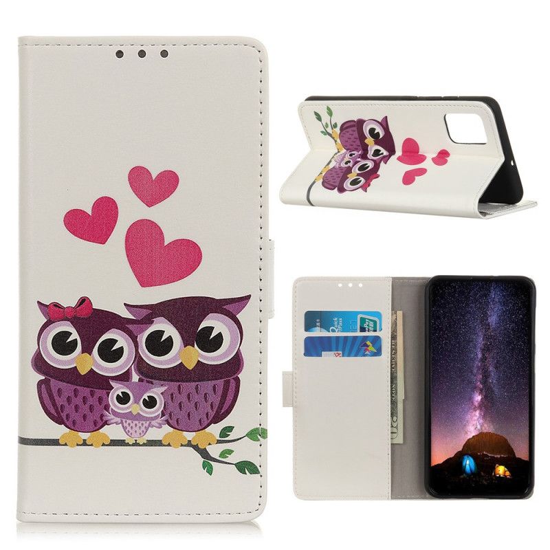 Flip Cover Læder Samsung Galaxy S20 FE Uglefamilie