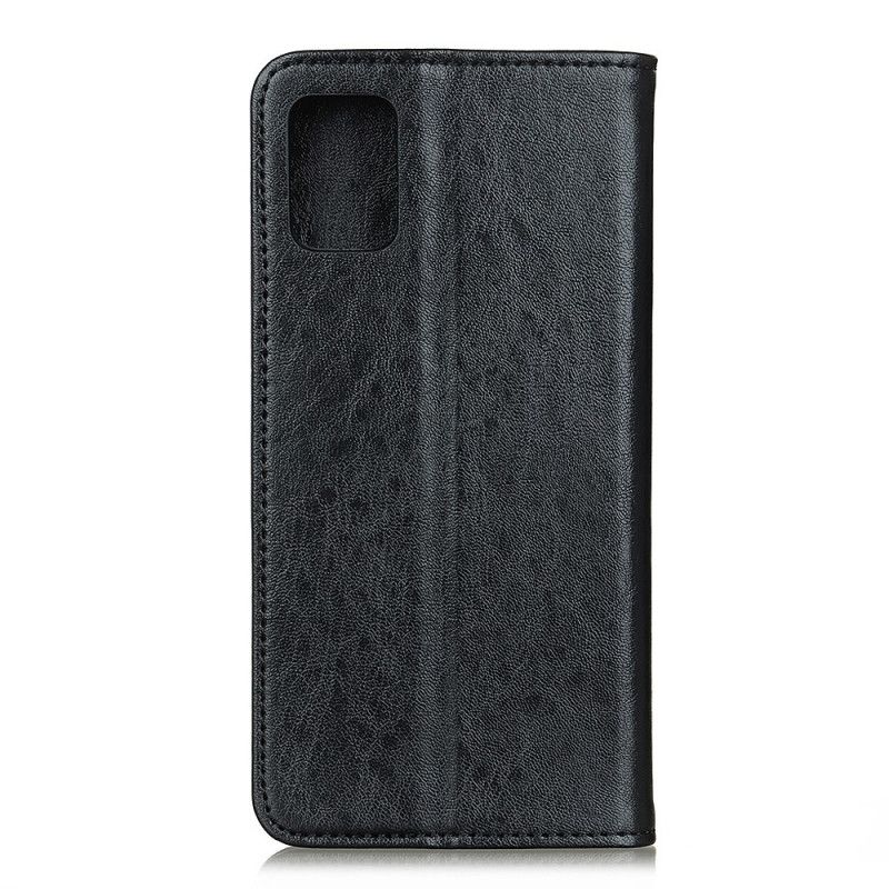 Læder Cover Samsung Galaxy S20 FE Sort Split Læder Stil