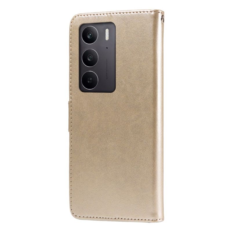 Flip Cover Realme C71 Sommerfugle Og Blomster