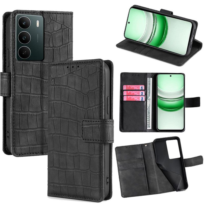 Flip Cover Til Realme C71 Krokodilletekstur