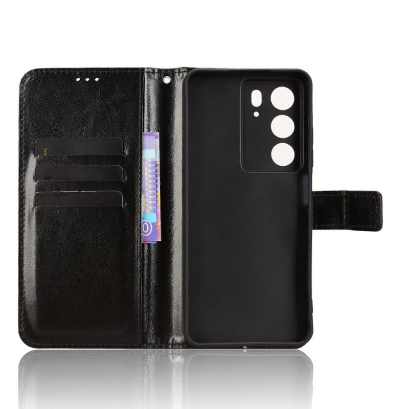 Flip Cover Til Realme C71 Prangende Kunstlæder