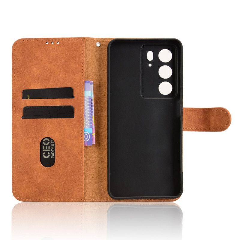 Flip Cover Til Realme C71 Ruskindseffekt