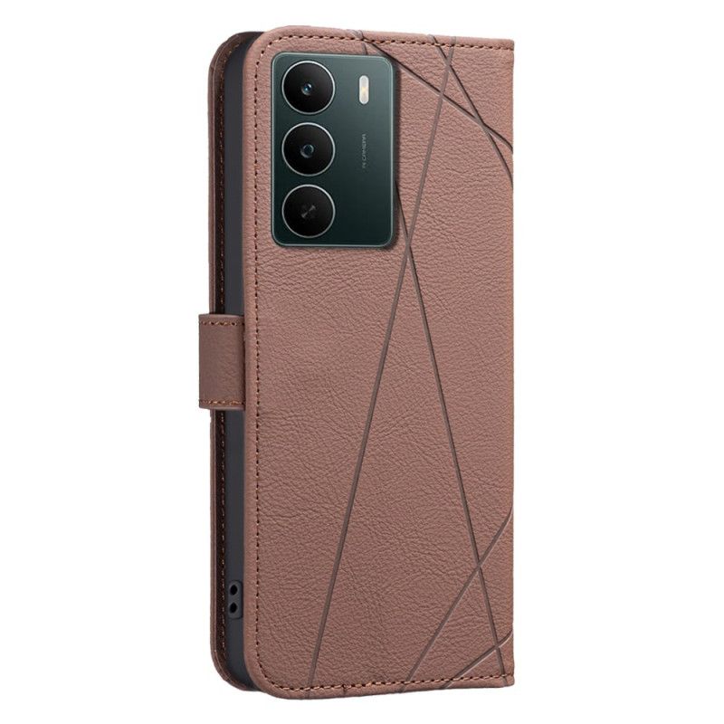 Læder Cover Realme C71 Telefon Etui Binfen Color Linjer